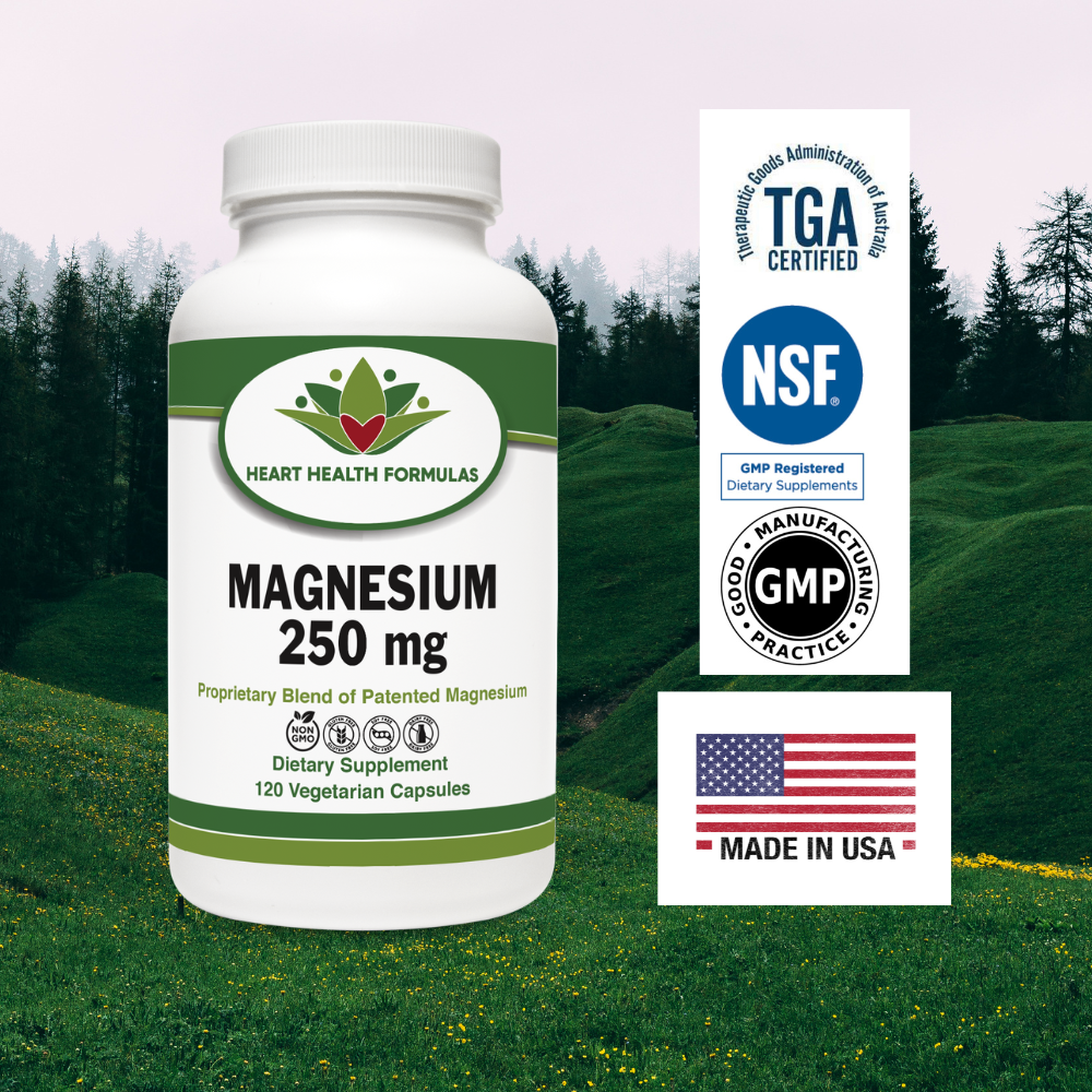 Heart Health Formulas Magnesium 250mg Dietary Supplement