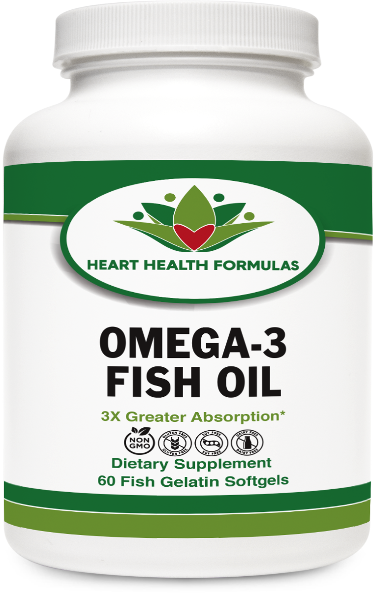 Heart Health Formulas Omega-3 Fish Oil Dietary Supplement